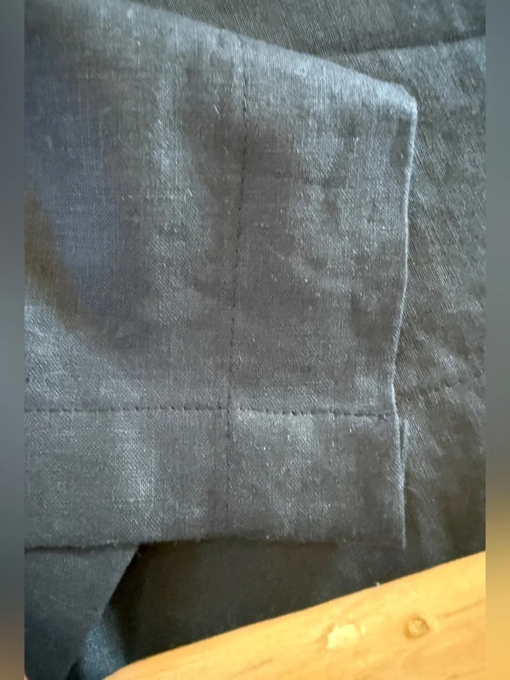 Black Linen Table Runner 104” x 16.5” Extra Long Minimalist Decor